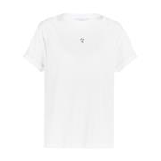 Opgerolde mouw T-shirt Stella McCartney , White , Dames