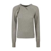 Shifting Volume Cashmere Gebreide Trui Stella McCartney , Gray , Dames