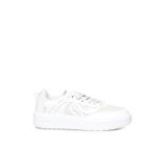 Witte lage sneakers met logo print Stella McCartney , White , Dames