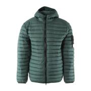 Groene Nylon Donsjas voor Heren Stone Island , Green , Heren