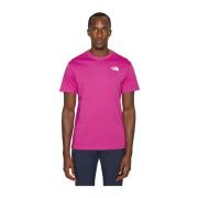 T-Shirts The North Face , Pink , Heren