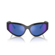 Stijlvolle Tf4217 zonnebril met blauwe spiegelglazen Tiffany , Black ,...