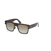 Bruine spiegelende zonnebril Ft1073 Tom Ford , Brown , Unisex
