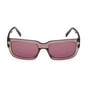 Rechthoekige Roze Zonnebril voor Dames Tom Ford , Pink , Dames