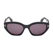 Paarse Cat-Eye Zonnebril Tom Ford , Purple , Dames