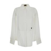 Yoke Shirt, Klassieke Stijl Tom Ford , White , Dames