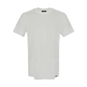 Klassiek Crewneck T-Shirt Tom Ford , White , Heren