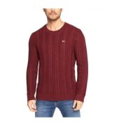 Jersey Cable Tommy Jeans Tommy Hilfiger , Red , Heren