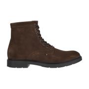 Verhoogde Afgeronde Veterschoen Tommy Hilfiger , Brown , Heren