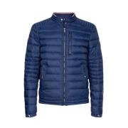 Gewatteerd Bikerjack - Middernachtblauw Tommy Hilfiger , Blue , Heren