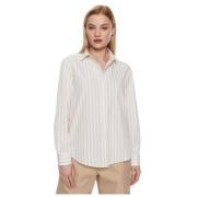 Gestreept casual katoenen poplin overhemd Tommy Hilfiger , White , Dam...