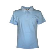 Greyhound Geborduurd Polo T-Shirt Trussardi , Blue , Heren