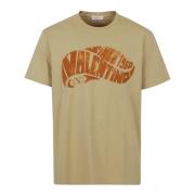 T-Shirt Jersey Print Surf Valentino , Beige , Heren