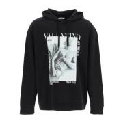 Grafisch Bedrukte Sweatshirt Valentino , Black , Heren