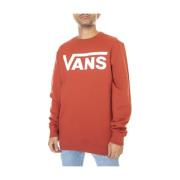 Rode Crew Neck Sweatshirt Vans , Red , Heren