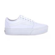 Platform Sneakers voor Vrouwen Vans , White , Dames