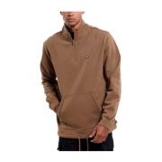 Sweatshirt met ritskraag Vans , Brown , Heren