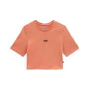 Stijlvolle Cropped T-Shirt Vans , Orange , Dames