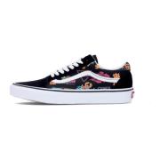 Zwarte/Neon Old Skool Sneakers Vans , Black , Heren