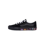Zwarte/Neon Sk8-Low Sneakers Vans , Black , Heren