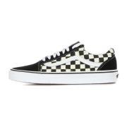 Klassieke geruite lage sneakers Vans , Black , Heren