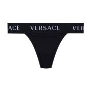 String met logo Versace , Black , Dames