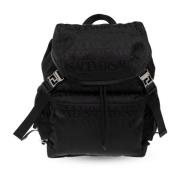 Rugzak met logo Versace , Black , Heren