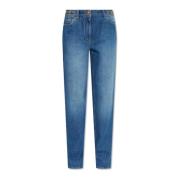 Jeans met logo Versace , Blue , Dames