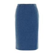 Stijlvolle Gonne Rok Versace , Blue , Dames