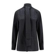 Dameskleding Shirts Zwart Aw23 Versace , Black , Dames