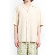 Beige Jacquard Chambray Overhemd Versace , Beige , Heren