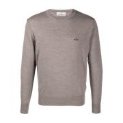 Grijze Virgin Wool Orb-Geborduurde Trui Vivienne Westwood , Gray , Her...