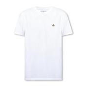 T-shirt met logo Vivienne Westwood , White , Heren
