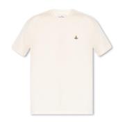 T-shirt met logo Vivienne Westwood , Beige , Heren