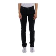 Zwarte Slim Fit Jeans Armani Exchange , Black , Dames