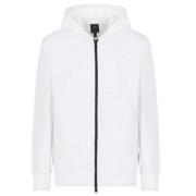 Witte Rits Sweater - L Armani Exchange , White , Heren