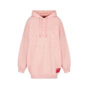 Oversized Sweatshirt, Casual Stijl Armani Exchange , Pink , Dames