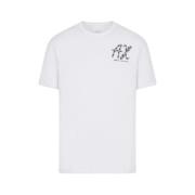 Basis T-shirt Armani Exchange , White , Heren