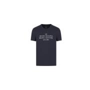 Klassieke Stijl T-Shirt Armani Exchange , Blue , Heren