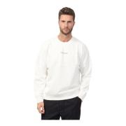 Logo Hoodie van Zacht French Terry Armani Exchange , White , Heren