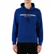 Elektrisch blauwe hoodie met Armani Exchange print Armani Exchange , B...