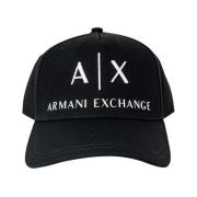 Heren Zwarte Pet Armani Exchange , Black , Heren