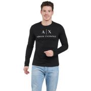 Polo Shirt Armani Exchange , Black , Heren