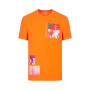T-Shirts Armani Exchange , Orange , Heren