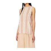 Sleeveless Tops Armani Exchange , Beige , Dames