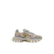 B-East Grijze Crème Beige Sneakers Balmain , Beige , Dames