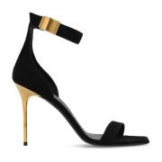 ‘Uma’ sandalen met hak Balmain , Black , Dames