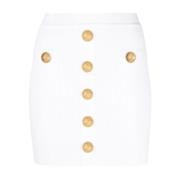 Witte Lion Head Rok Balmain , White , Dames