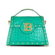 B-Buzz Dynasty tas van lakleer Balmain , Green , Dames