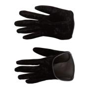 Korte fluwelen handschoenen Balmain , Black , Dames